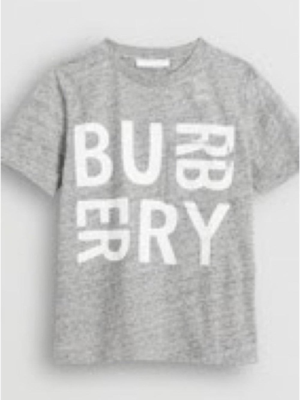 Burberry Logo Print Cotton Blend T-shirt